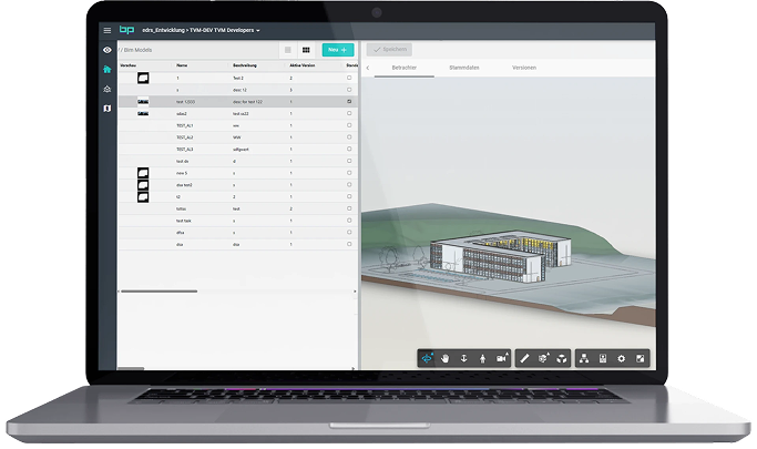 BP Planmanager Software Mockup
